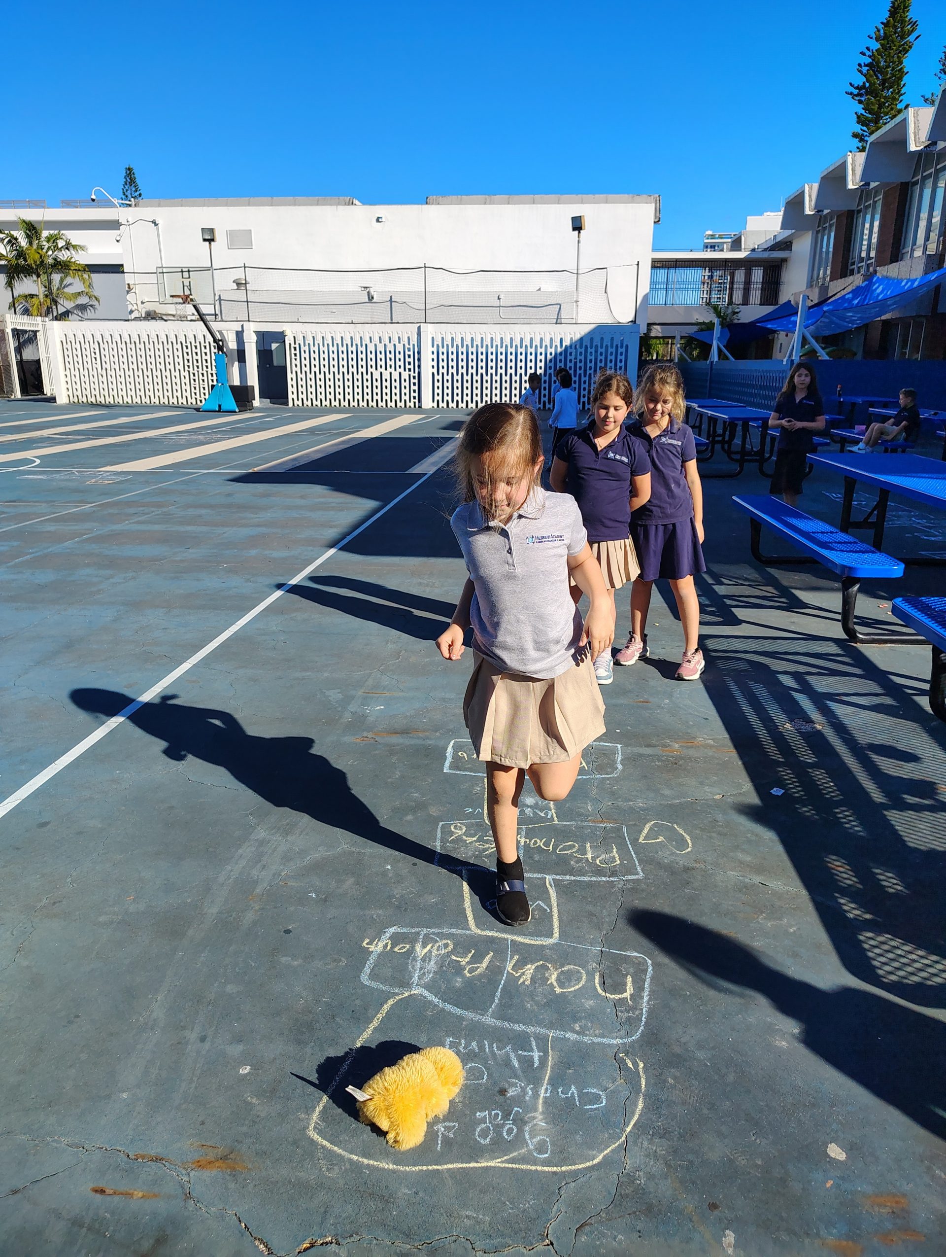 The Third Graders Participate in Kinesthetic Multisensory Grammar Activities
