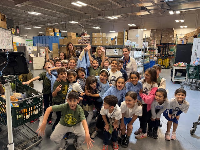 Second Grade Warriors Give Back at the Kosher Food Bank