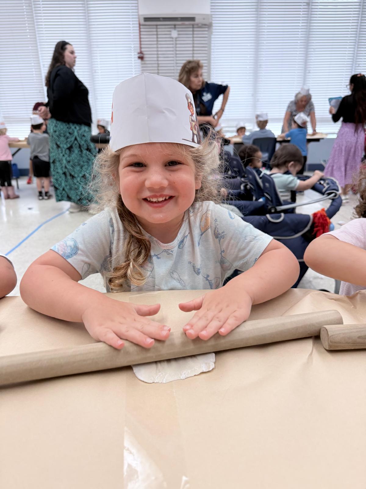 Rabbi G. and the Matzah Factory turned our Little Warriors into matzah masters!