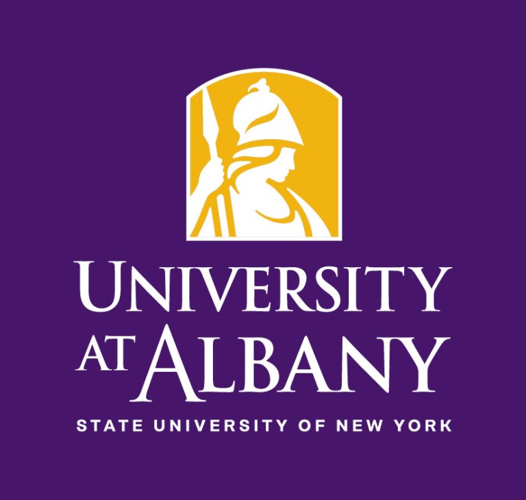 UAlbany_Minerva_Formal_Stacked_GoldWhite-purplebackground