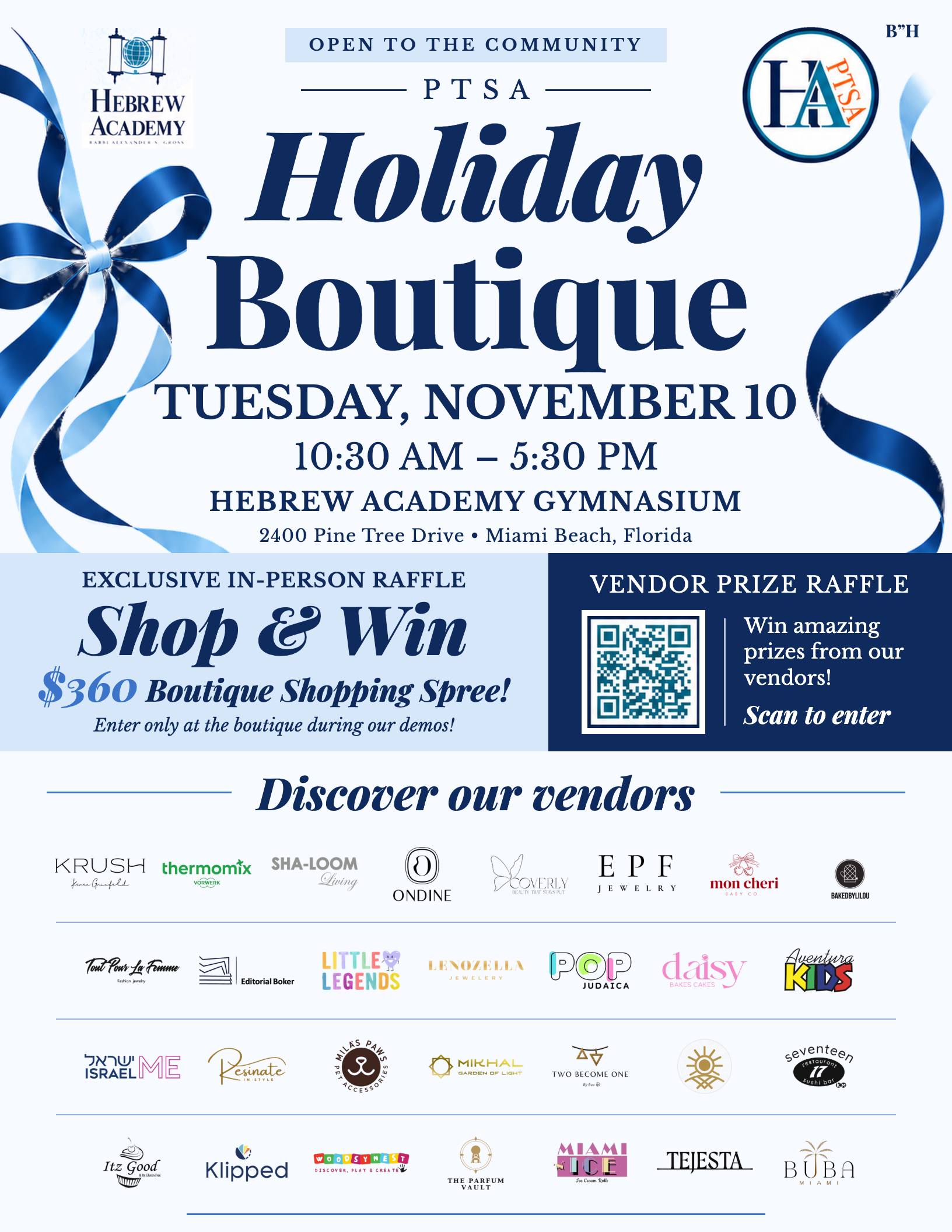 PTSA Holiday Boutique flyer